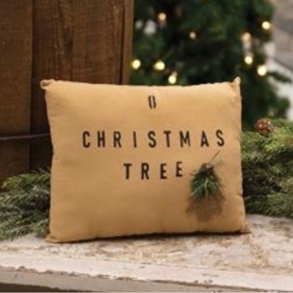 *O Christmas Tree Primitive Pillow - Picture 13 of 13